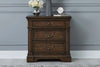 Image of Wexford Queen Or King Satin Cherry Tufted Sleigh Bed "Create Your Own Bedroom" Collection