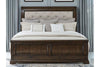 Image of Wexford Queen Or King Satin Cherry Tufted Sleigh Bed "Create Your Own Bedroom" Collection