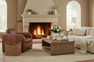Whitaker Transitional Classic Leather Club Chair