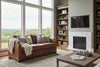 Image of Whitaker Transitional Apartment Size Leather 8-Way Hand Tied Furniture Collection