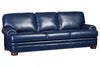 Image of Winfield 103 Inch Pillow Back Leather Sofa With Nailhead Trim