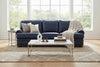 Image of Winfield 103 Inch Pillow Back Leather Sofa With Nailhead Trim