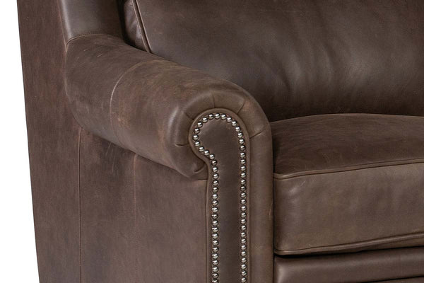 Winston Bustle Back Traditional Leather Reclining Furniture Collection
