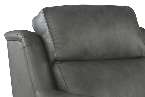 Winston Leather Power SWIVEL Bustle Back Living Room Reclining Chair