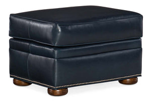 Winston Traditional Leather Ottoman