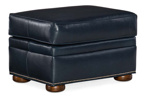 Winston Traditional Leather Ottoman