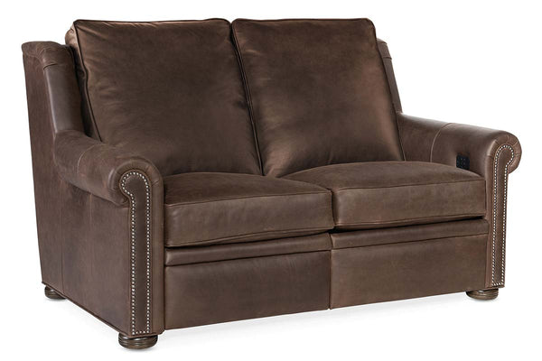 Winston Single Back Traditional Leather Reclining Furniture Collection