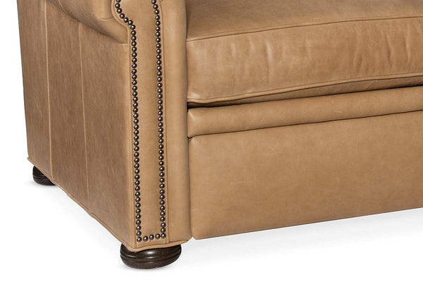 Winston Single Back Traditional Leather Reclining Furniture Collection