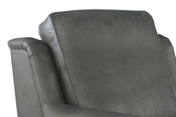 Winston Leather Power SWIVEL Pillow Back Living Room Reclining Chair