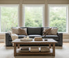 Image of Wyatt 103 Inch Grand Scale Contemporary Deep Seat Leather Sofa