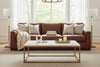 Image of Wyatt 103 Inch Grand Scale Contemporary Deep Seat Leather Sofa