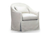 Image of Xena "Quick Ship" Slipcovered Swivel Accent Chair - Out of Stock Until 08/30/2024
