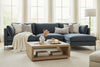 Image of York Two Piece Contemporary Fabric Sectional Sofa
