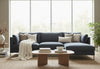 Image of York Two Piece Contemporary Fabric Sectional Sofa