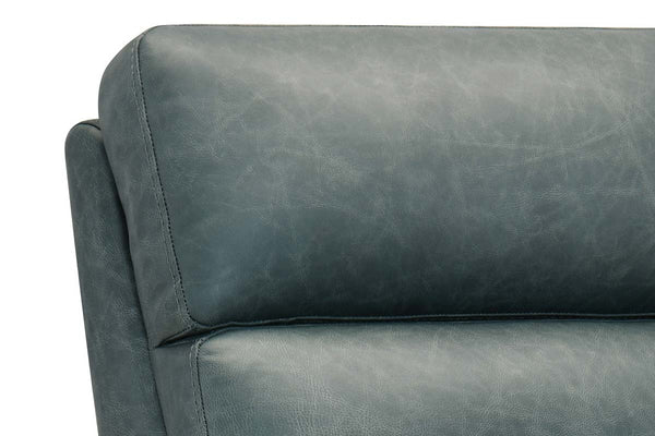 Zander Lake Dual Power "Quick Ship" Leather Modern Recliner