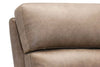 Image of Zander Mushroom Dual Power "Quick Ship" Leather Modern Recliner