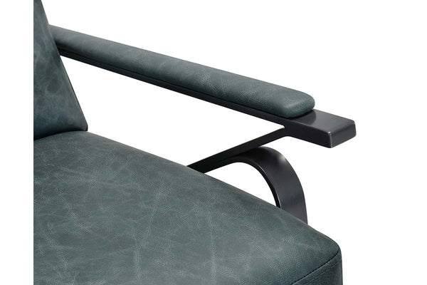 Zander Lake Dual Power "Quick Ship" Leather Modern Recliner