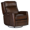 Image of Avalon San Marco Leather "Quick Ship" Swivel/ Glider Power Recliner