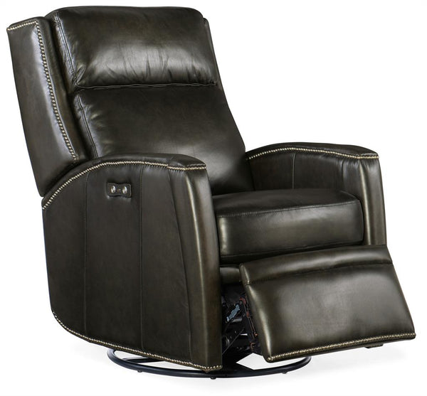 Avalon Trinita Leather "Quick Ship" Swivel/Glider Recliner