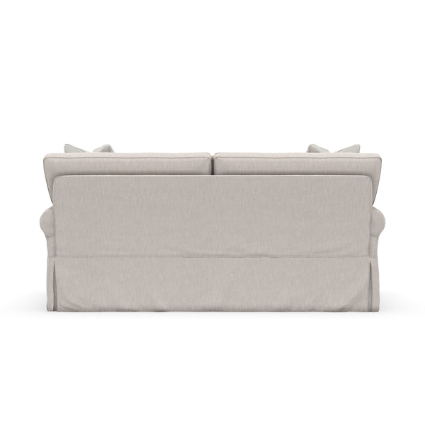Bethany 78 Inch Apartment Size Slipcovered Two Seat Sofa