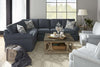 Image of Christine Fabric Slipcovered Sectional Couch