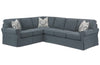 Image of Christine Fabric Slipcovered Sectional Couch