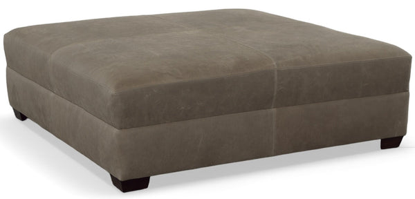 Gaines STORAGE 36", 40", 44", Or 48" Inch Square Leather Ottoman (4 Sizes Available)