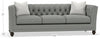 Image of Isadore 92 Inch Large Formal Fabric Upholstered Tufted Sofa