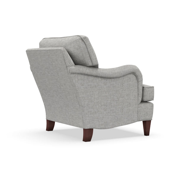 Kristen Fabric Upholstered English Arm Club Chair