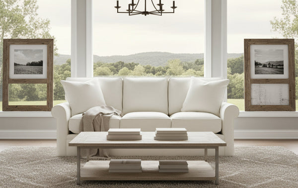 Kyle Queen Size Convertible Sleeper Sofa with Rolled Arms