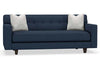 Image of Margo I 80 Inch Mid Century Modern Single Bench Seat Track Arm Fabric Sofa