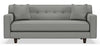 Image of Margo I 80 Inch Mid Century Modern Sleeper Sofa With Single Bench Seat