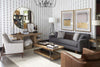 Image of Margo I 75 Inch Mid Century Modern Single Bench Cushion Apartment Sofa
