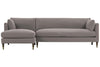 Image of Marjorie Two Piece Pillow Back Sectional With Chaise (Version 2 As Configured)