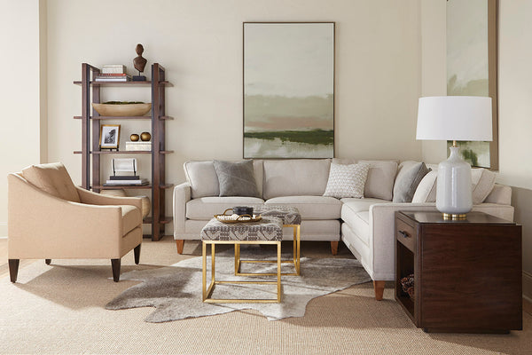 Nicole "Designer Style" Fabric Upholstered Modular Sectional