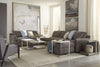 Image of Remi "Designer Style" Modern Sectional With Seat Level Ottoman