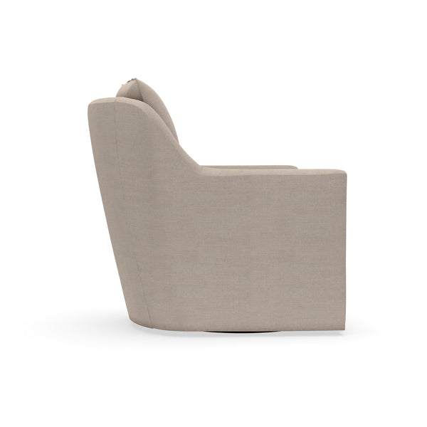Stella Contemporary Fabric Swivel Accent Chair