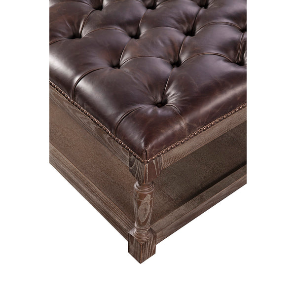 Thomas Rectangular "Quick Ship" Tufted Ottoman With Wood Storage Base