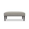 Image of Wayland 42 Inch Long Fabric Ottoman Coffee Table With Accent Nails