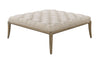 Image of Yvonne "Quick Ship" 40 Inch Square Tufted Top Ottoman