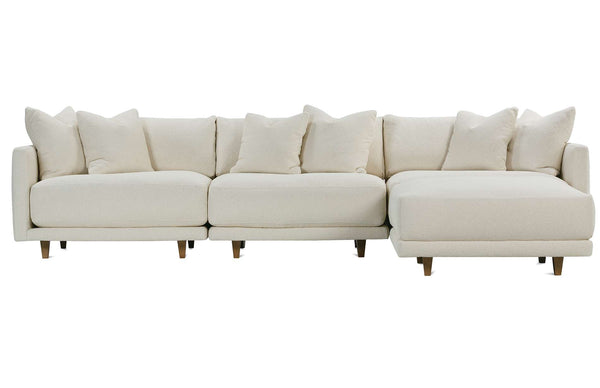 Zuri Modern Sectional With Seat Level Ottoman