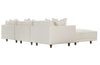 Image of Zuri Modern Sectional With Seat Level Ottoman