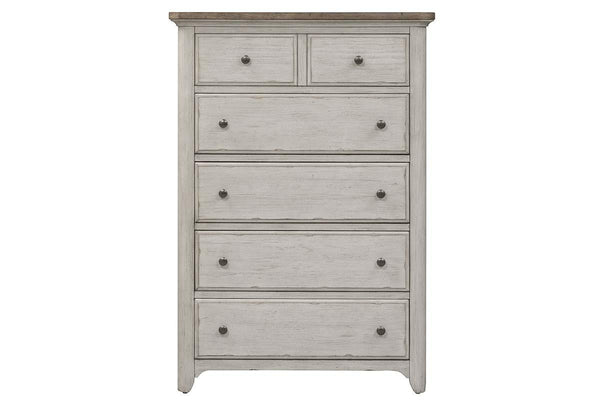 Aberdeen Queen Or King Antique White Low Poster Bed "Create Your Own Bedroom" Collection - Club Furniture