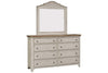 Image of Aberdeen Queen Or King Antique White Low Poster Bed "Create Your Own Bedroom" Collection - Club Furniture