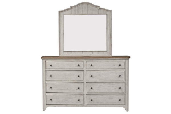 Aberdeen Queen Or King Antique White Low Poster Bed "Create Your Own Bedroom" Collection - Club Furniture