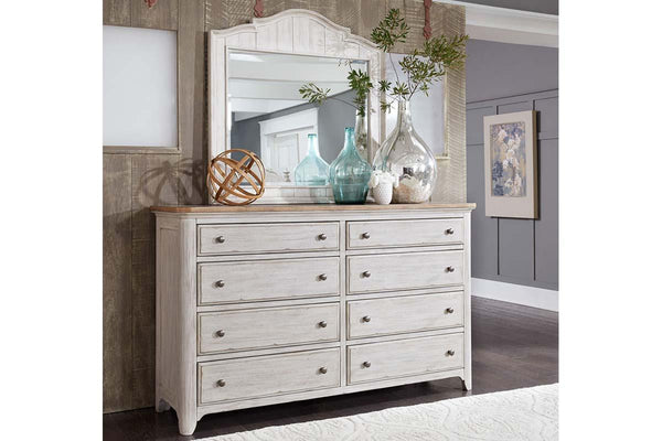 Aberdeen Queen Or King Antique White Low Poster Bed "Create Your Own Bedroom" Collection - Club Furniture