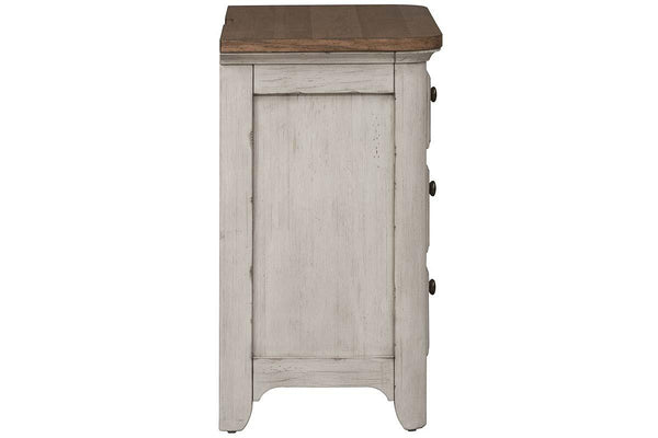 Aberdeen Queen Or King Antique White Low Poster Bed "Create Your Own Bedroom" Collection - Club Furniture