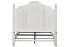 Image of Aberdeen Queen Or King Antique White Low Poster Bed "Create Your Own Bedroom" Collection - Club Furniture