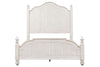Image of Aberdeen Queen Or King Antique White Low Poster Bed "Create Your Own Bedroom" Collection - Club Furniture