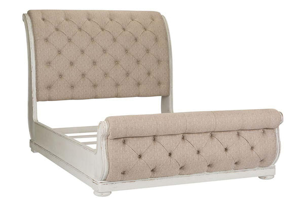 Adair Queen Or King Tufted Chenille Sleigh Bed "Create Your Own Bedroom" Collection - Club Furniture